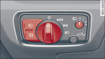 Lichtschalter Schalter Licht Auto Nebel - Abnutzspuren AUDI A6