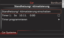 Audi Standheizung programmieren / Timer einstellen / Routine / Zeitplan /  Anleitung / Quicktipp 